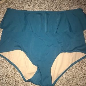Small peplum ocean blue kj bottoms